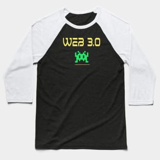 Sci Fi Alien Web 3 Space Game Baseball T-Shirt